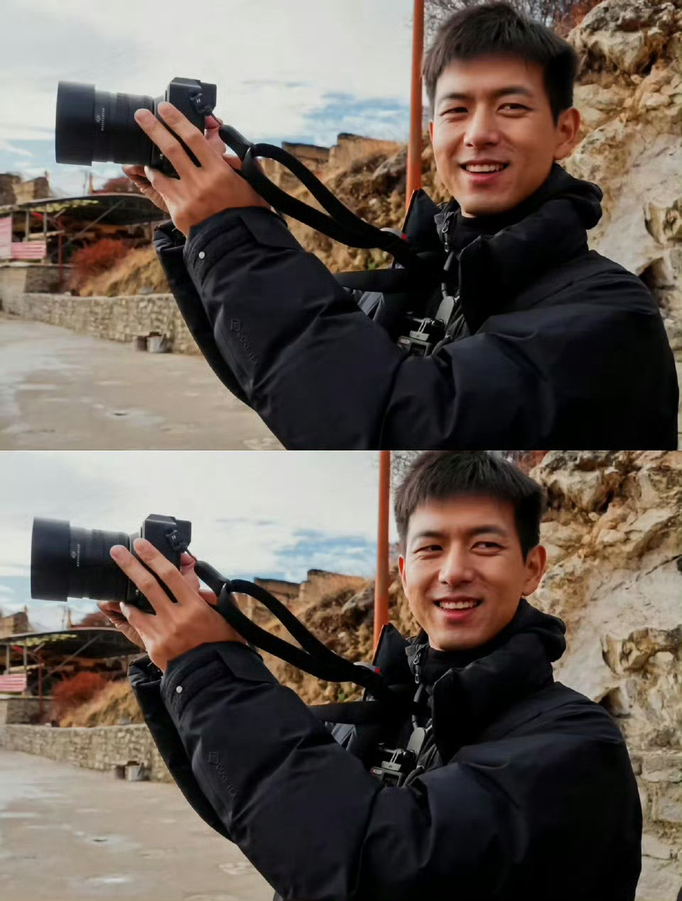 纯天然大帅哥李现，素颜无敌！自然肌理藏不住优越骨相，眼神清澈，清爽贵气，把“硬帅