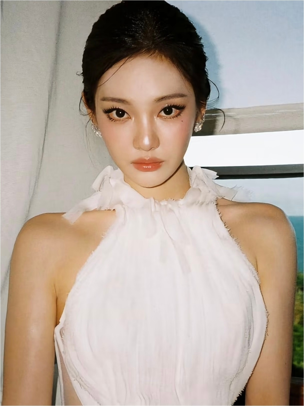 说实话没见过比这更直的直角肩了….