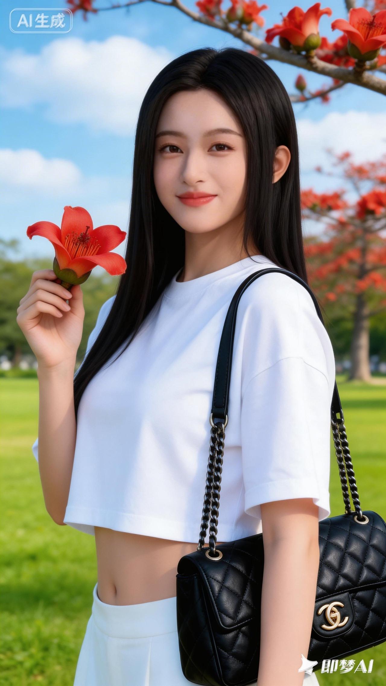 元气少女与春日花海，清新穿搭指南🌸👗