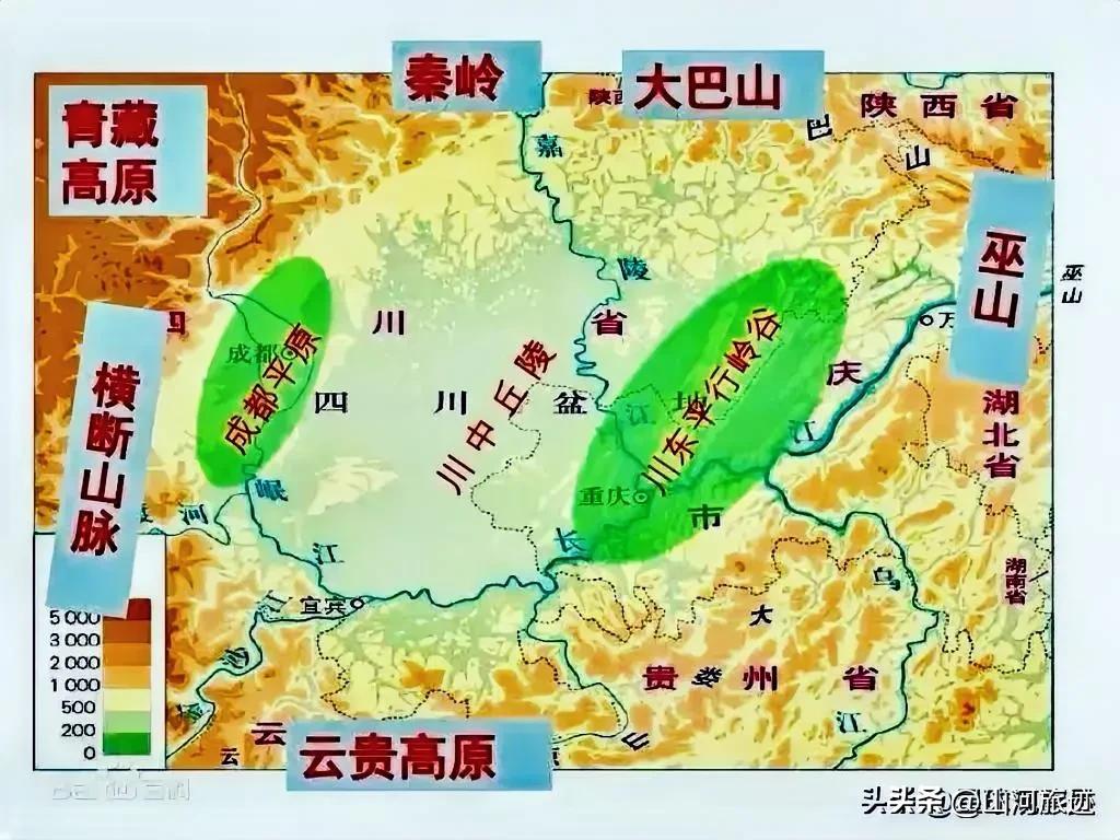 四川盆地中，重庆与成都这两座大城市，为何独独可以酝酿出如此规模巨大的大都市？据我