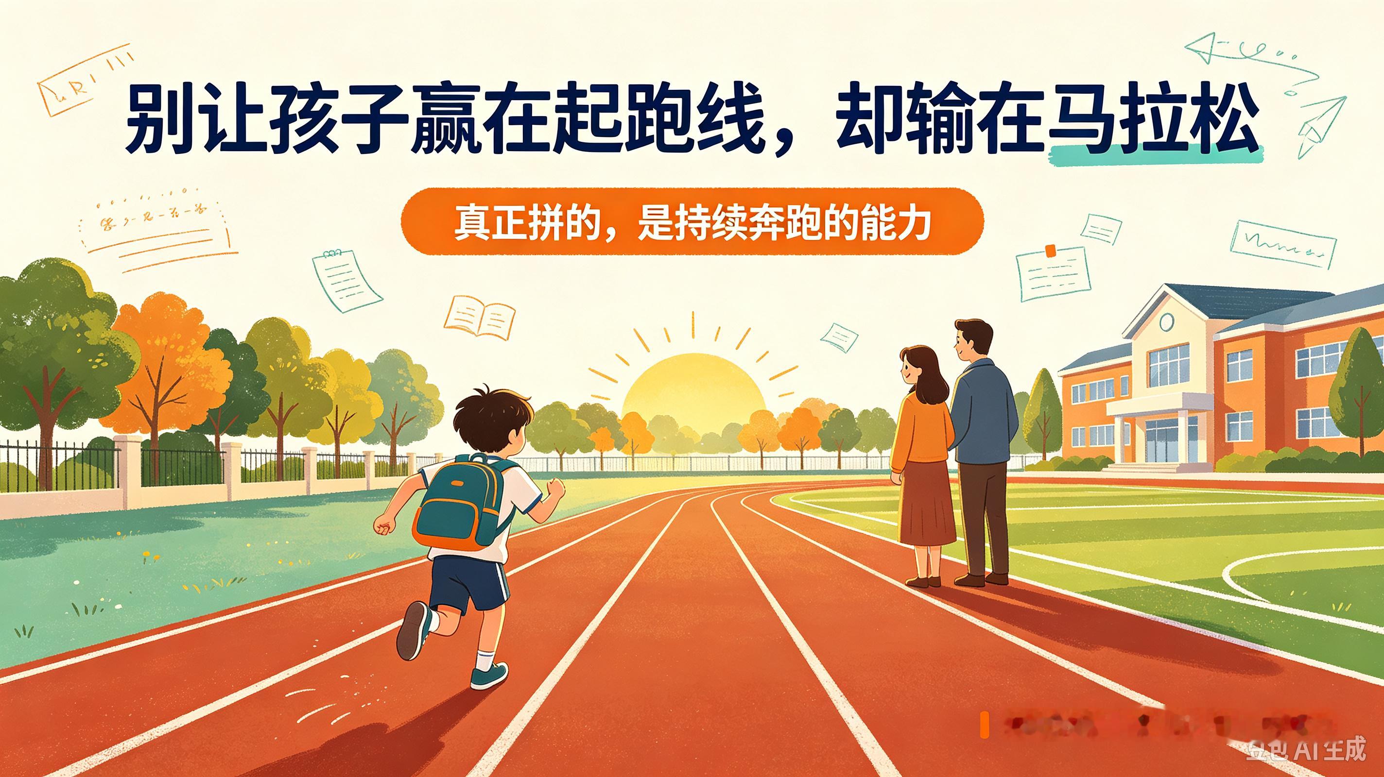 【别让孩子赢在起跑线，却输在马拉松】身边见过不少这样的孩子。幼儿园认识一大堆字，