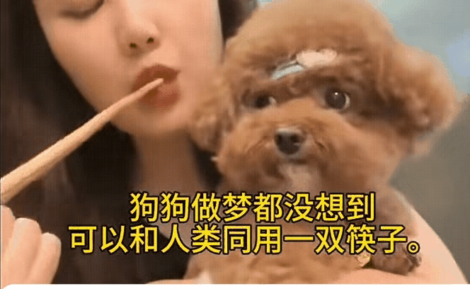 我就想说：女人光有好看的脸蛋有什么用？一名非常漂亮的女子，拿着筷子往自己嘴里送