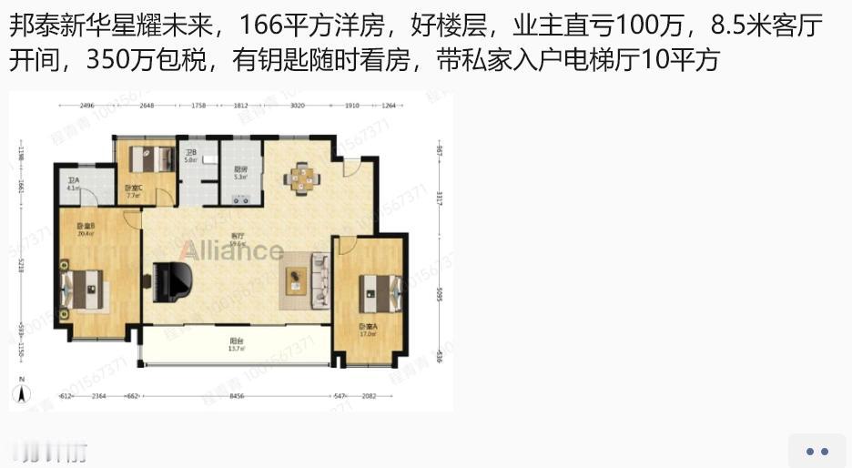 又一个刚交房，就亏本100万来卖的。现在买房门槛很低，300万的房子，首付40多