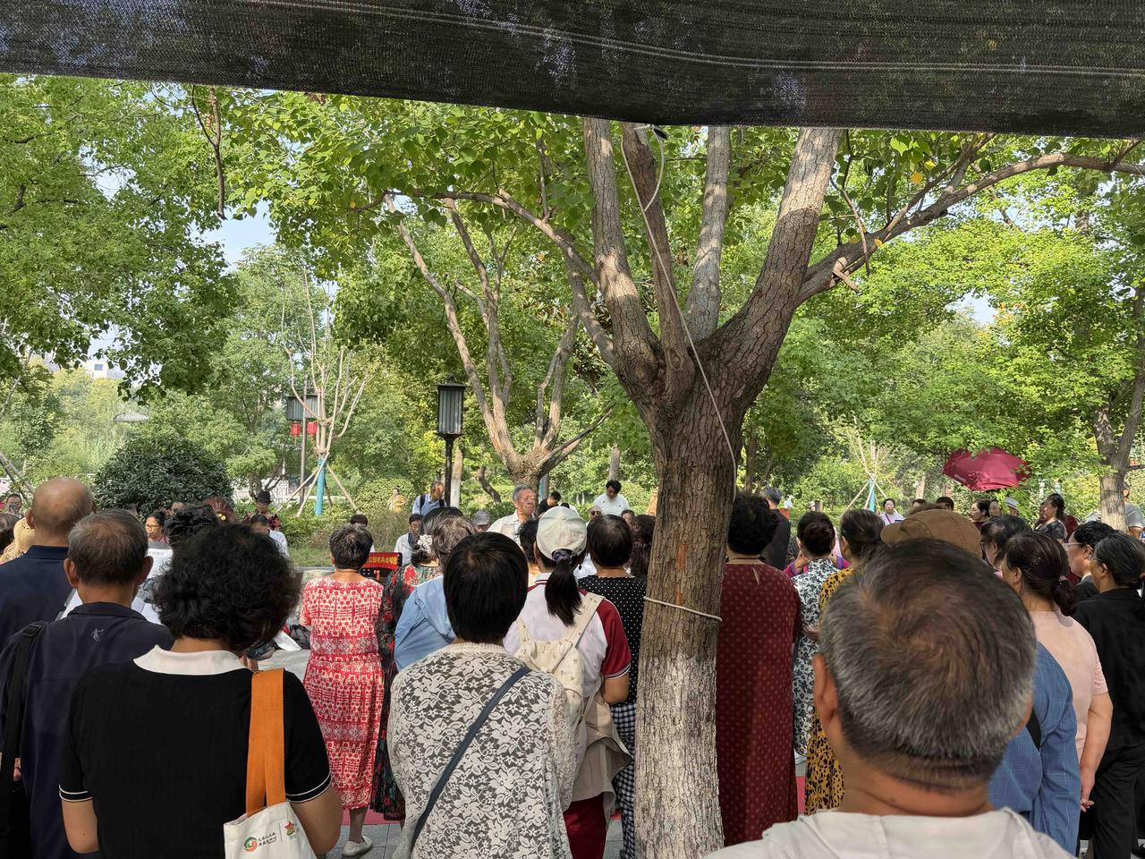 前天上午，我逛西安兴庆宫公园，有一阵没来了，公园里面依然热闹。走近公园，随处可
