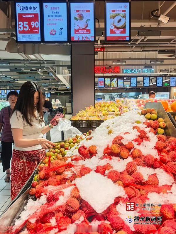 福州生活【福建本地荔枝大量上市荔枝王成送礼新宠】时入初夏，气温攀升，福州迎来