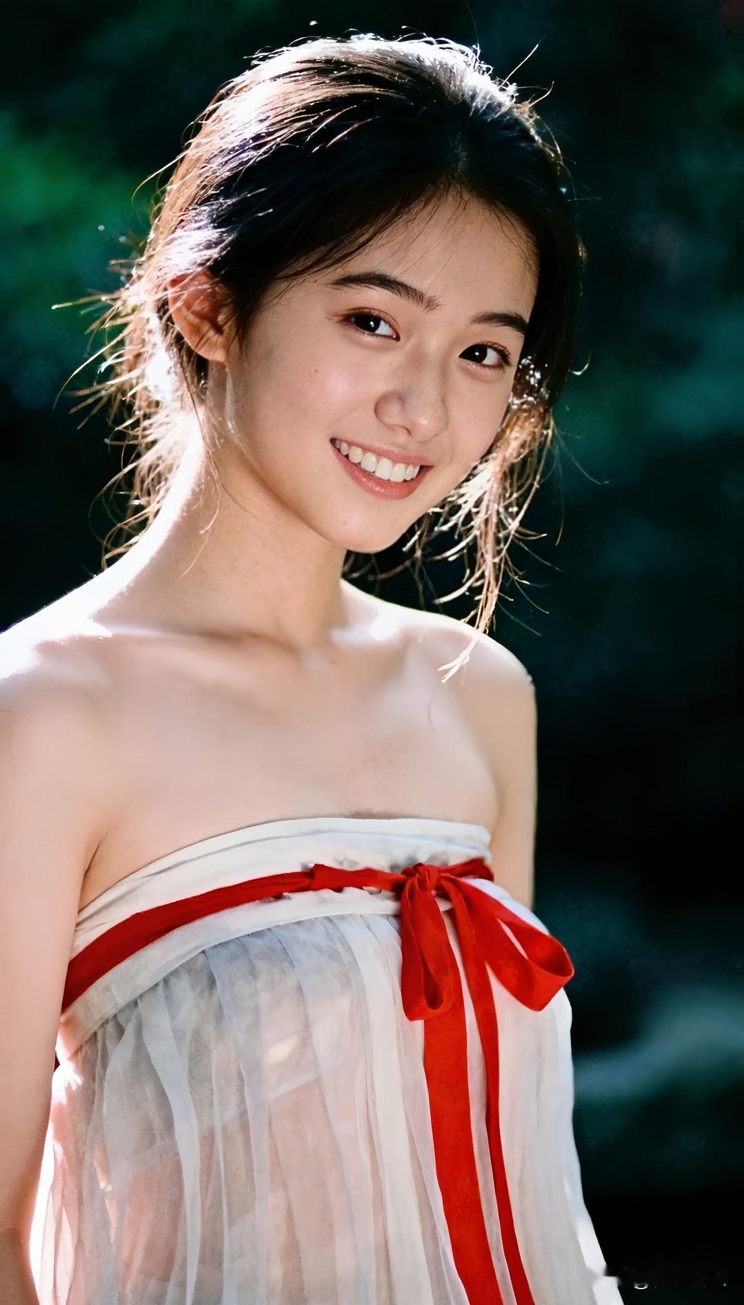 日光漫染，红白裙摆轻扬，甜笑融在风里，氛围感拉满的户外写真。甜酷户外写真随手一