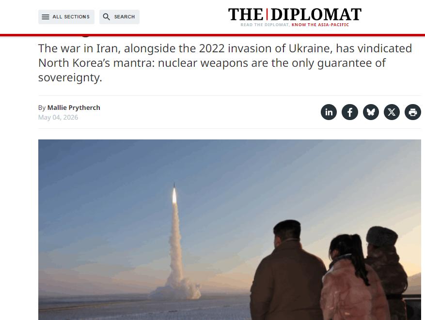 美国一本正经地说：金正恩是对的。你没看错，这是美国《外交政策》杂志的原话。