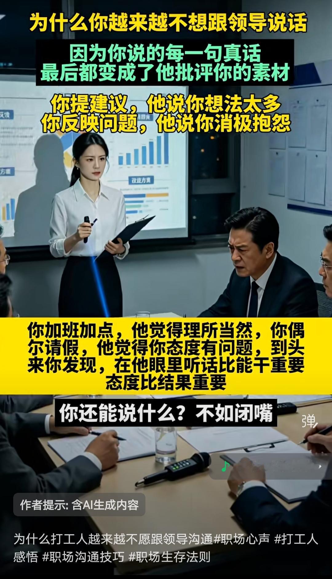 职场都一样，说的多，干的就多，干的多，问题就越多。如果不说不做，反而没什么问题。