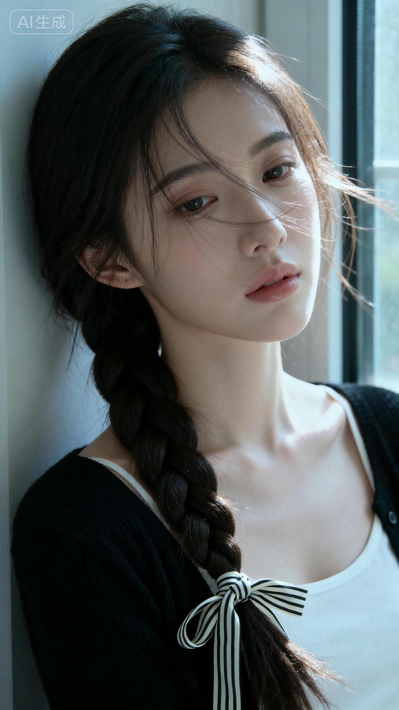 窗前少女，发辫如云。有哪些美女让人过目难忘？女人最耐看的长相是什么样的