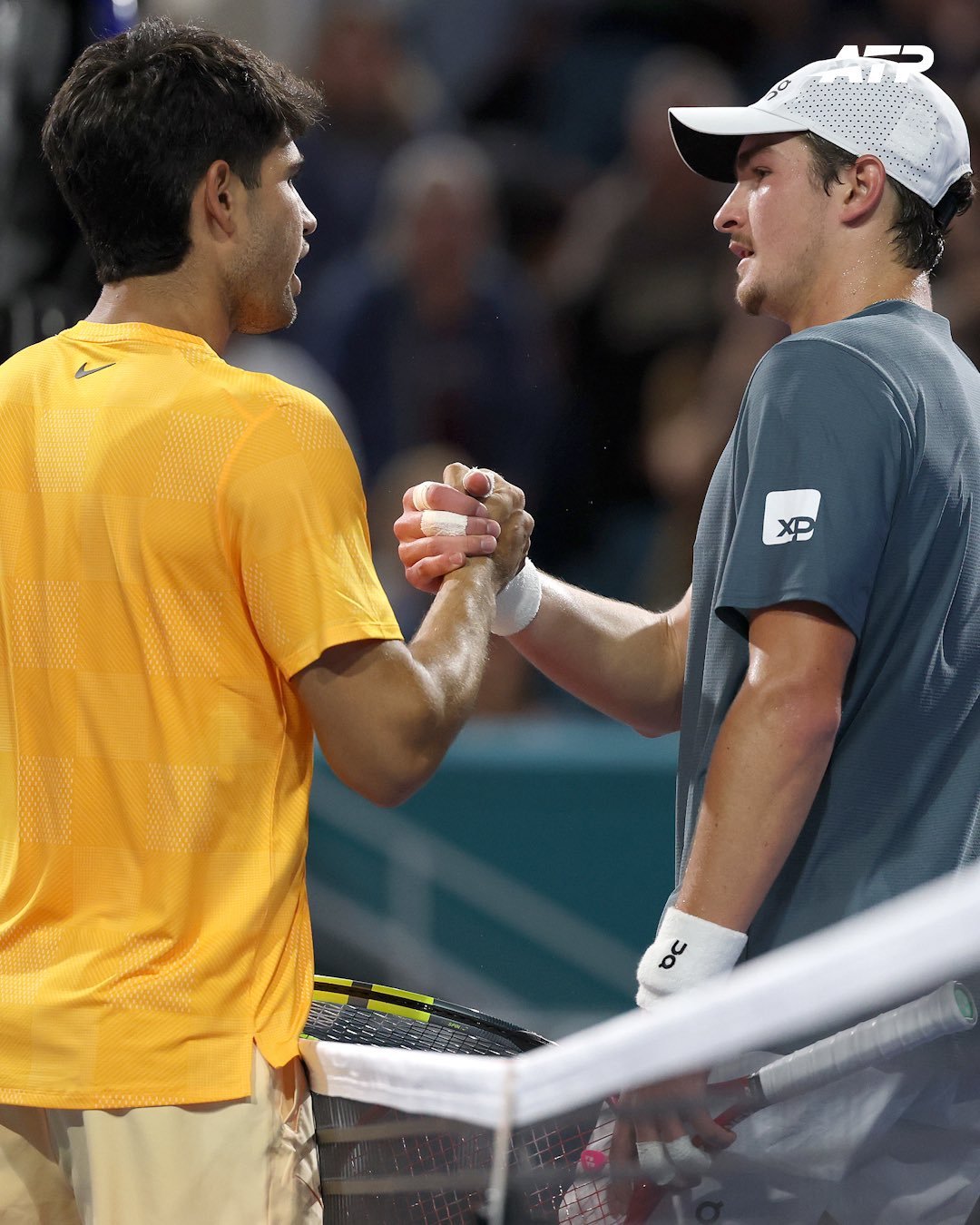 阿尔卡拉斯迈阿密赛开门红ATP迈阿密大师赛男单第二轮焦点战，世界第一阿尔卡拉斯