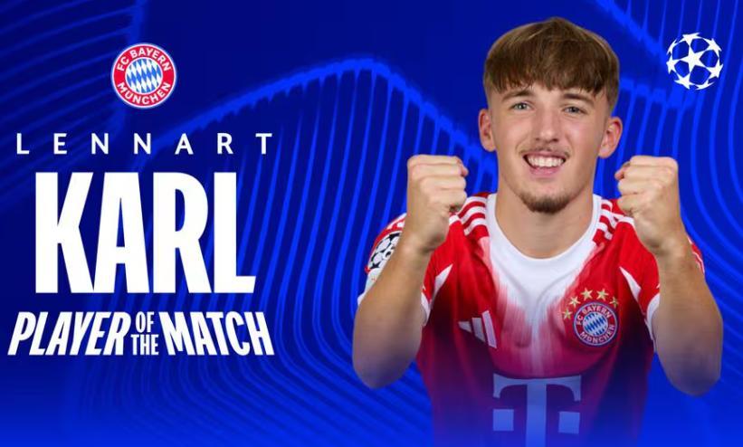 昨晚进行的欧冠联赛第六轮的一场比赛，拜仁慕尼黑主场3-1逆转击败葡萄牙体育，17