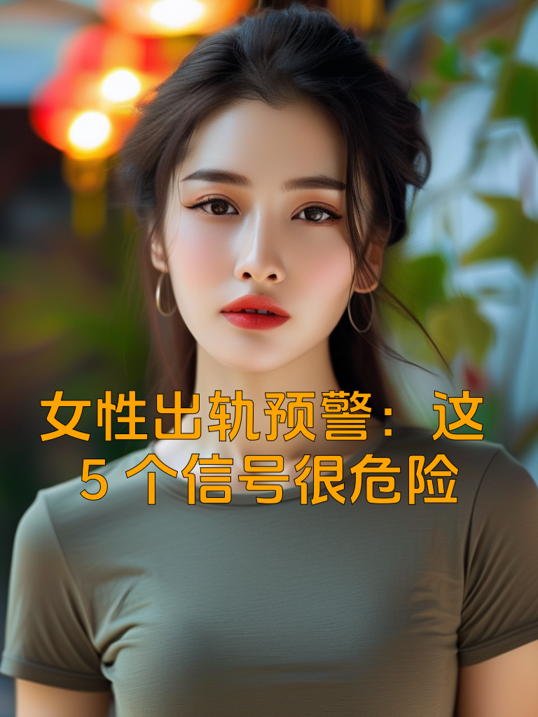 女性出轨预警：这5个信号很危险