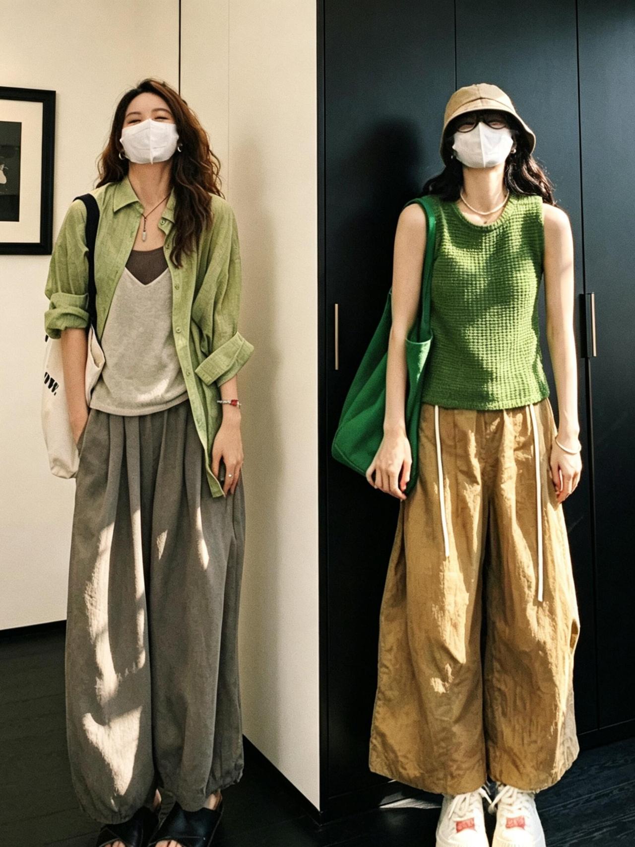 慵懒时髦夏季穿搭，太喜欢了！满满的松弛日系氛围感，棉麻面料清爽透气，自带温柔