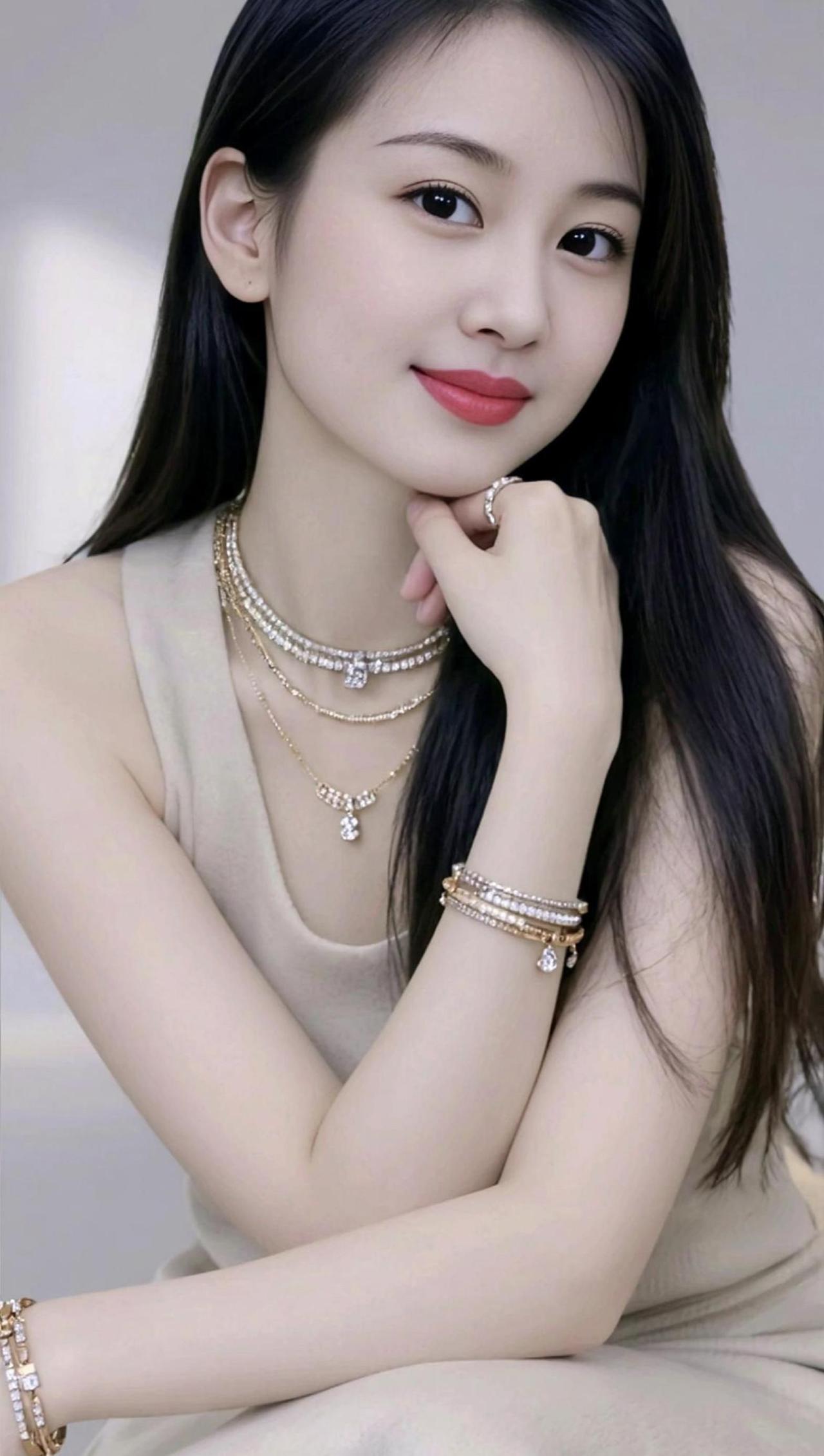 气质美女AI淡颜珠宝写真