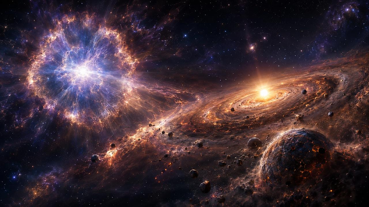 【宇宙诞生才1亿年，就可能形成像地球这样的岩质行星了！】一项即将发表于《天体