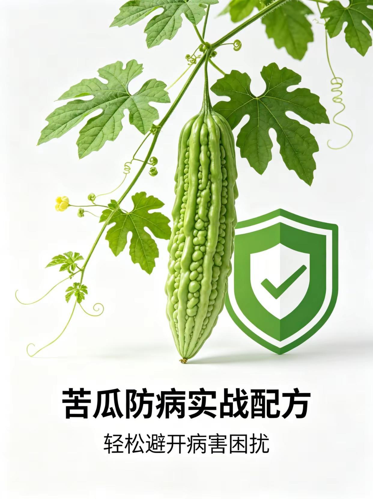 苦瓜防病实战配方，轻松避开病害困扰。苦瓜种植防病