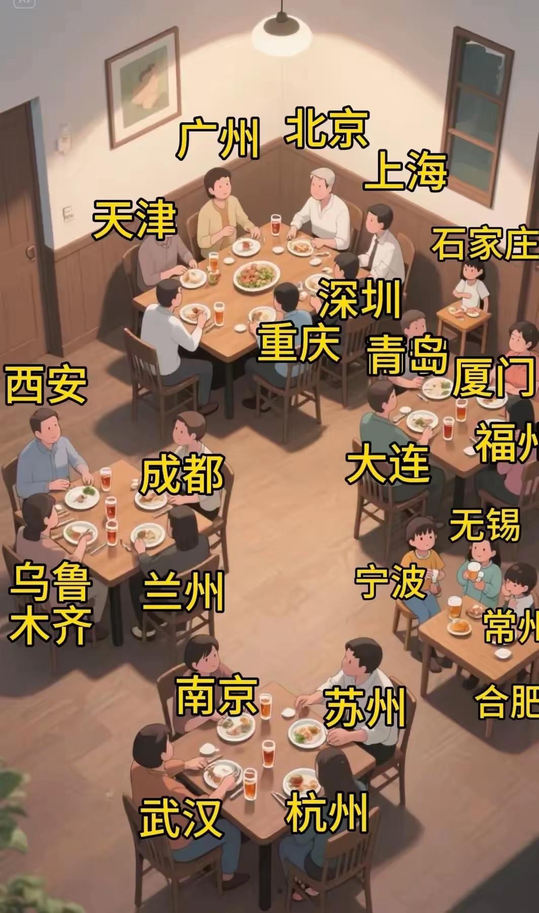 看到了这张全国城市座位图，作为一个湖南人，大长沙这是怎么了？在这里竟然连一张座位