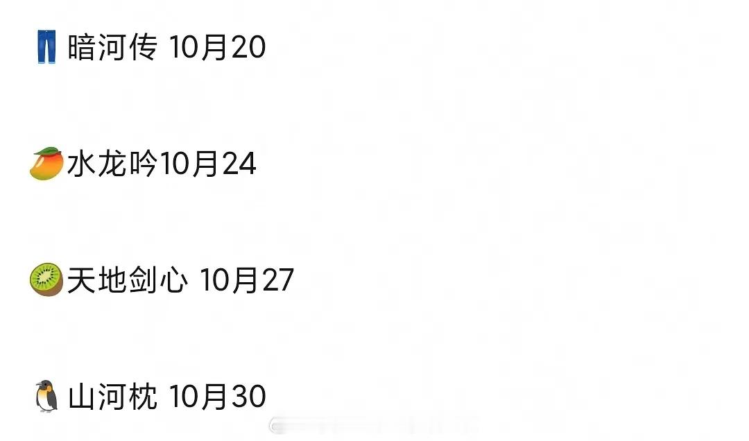 龚俊、罗云熙、成毅、丁禹兮四大流量生新剧对打，这么密集的排播，根本没有等待口碑发
