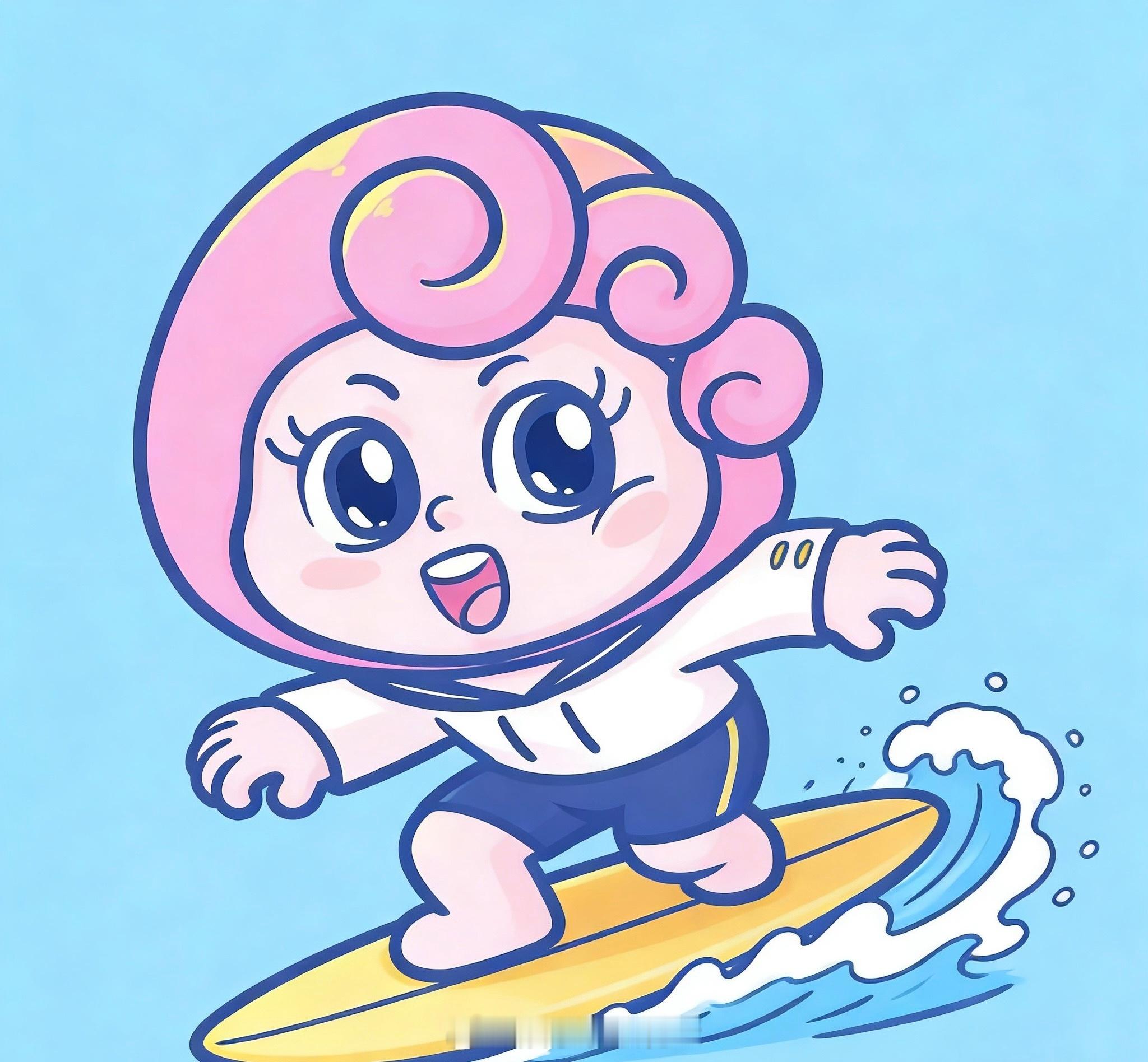 心理委员不用来了我有喵娲娲了找到一个和小浪花er一样热爱冲浪的好手，欢迎小水“