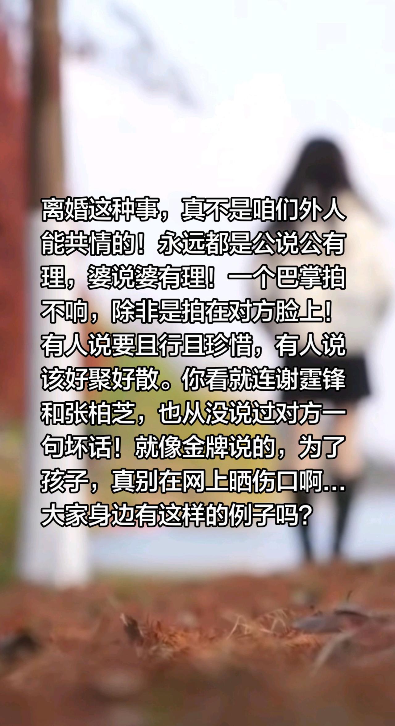 林丽和厉怀远的互联网拉扯什么时候结束？离婚这种事，真不是咱们外人能共情的！永远都