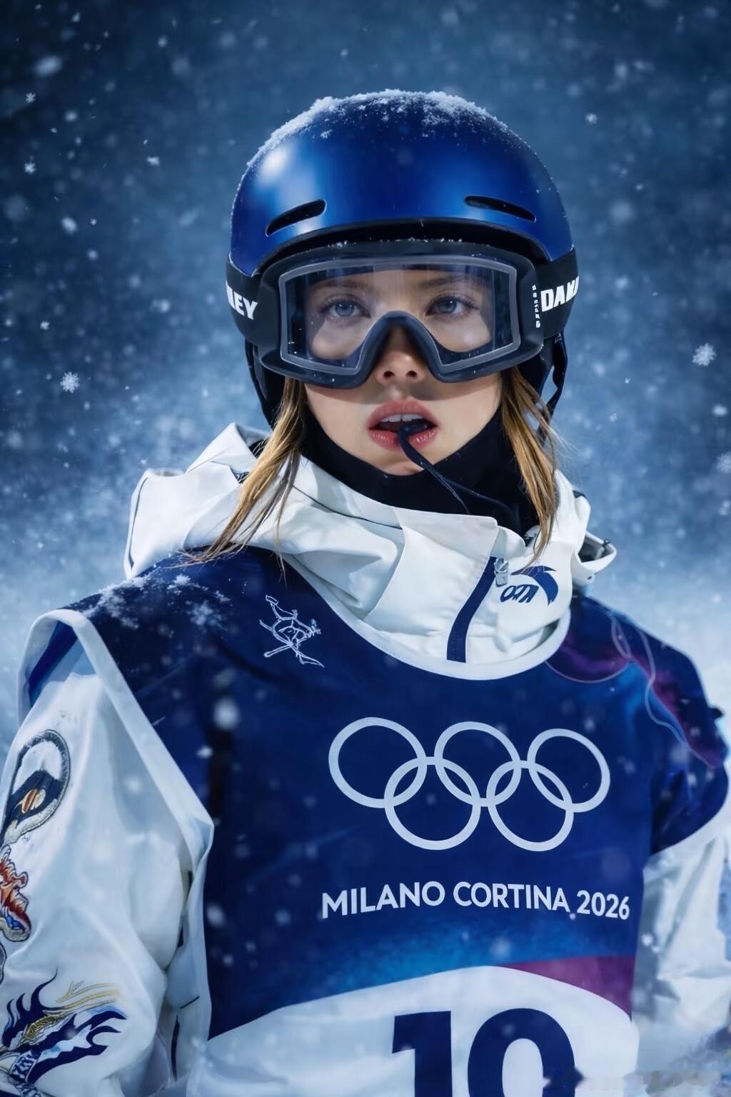 谷爱凌比赛时咬的是什么谷爱凌嘴里咬的是专业运动护齿（运动牙套），带挂绳、硅胶软质