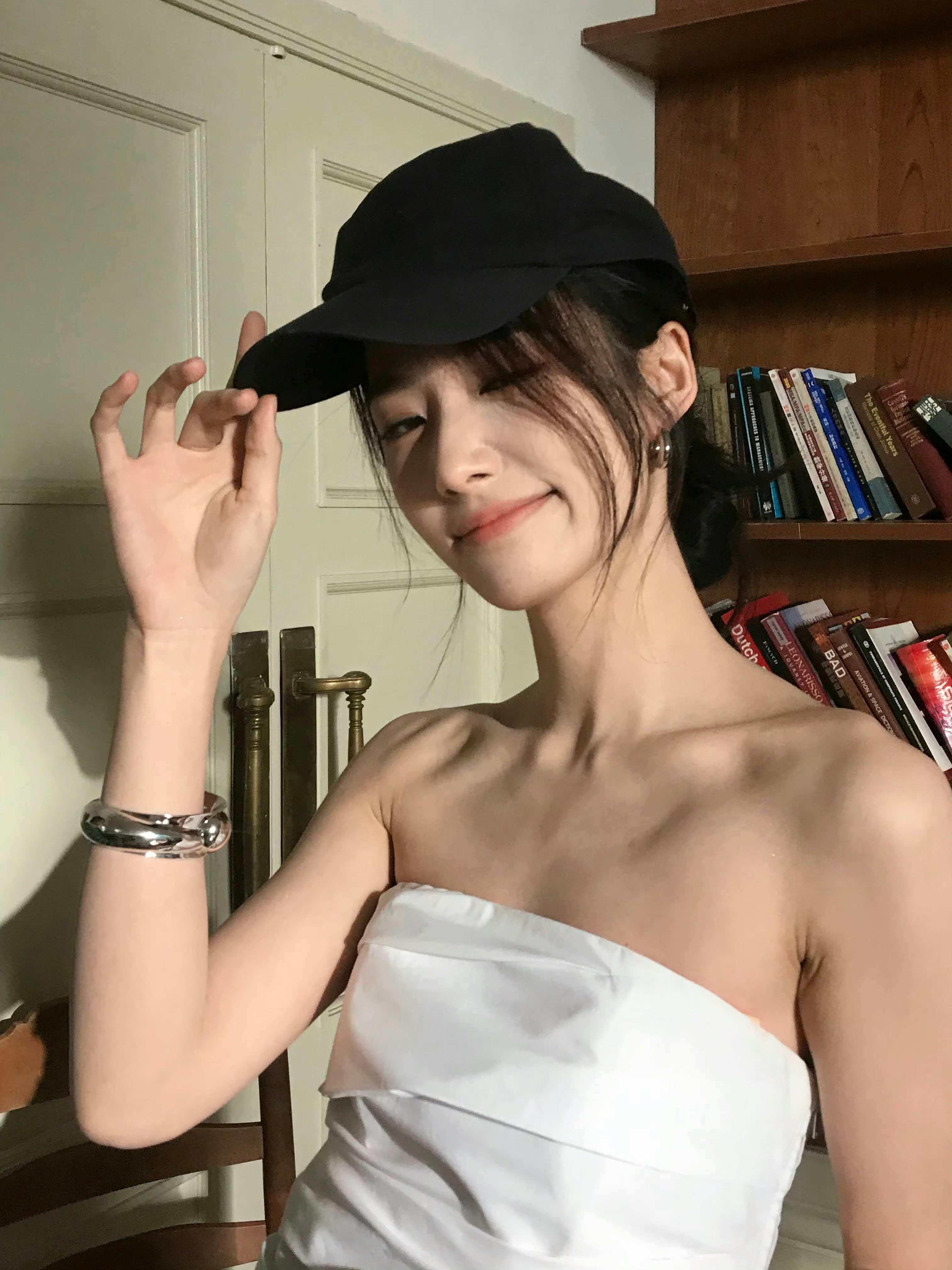 卢昱晓这组白裙太女神了