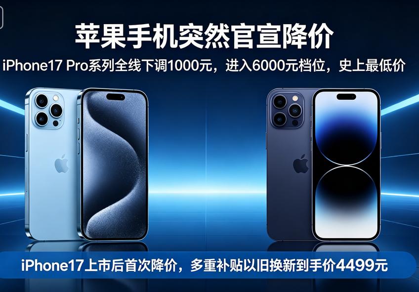 刚买iPhone17Pro的人，你们还好吗？15日零点，苹果毫无征兆官宣降价，