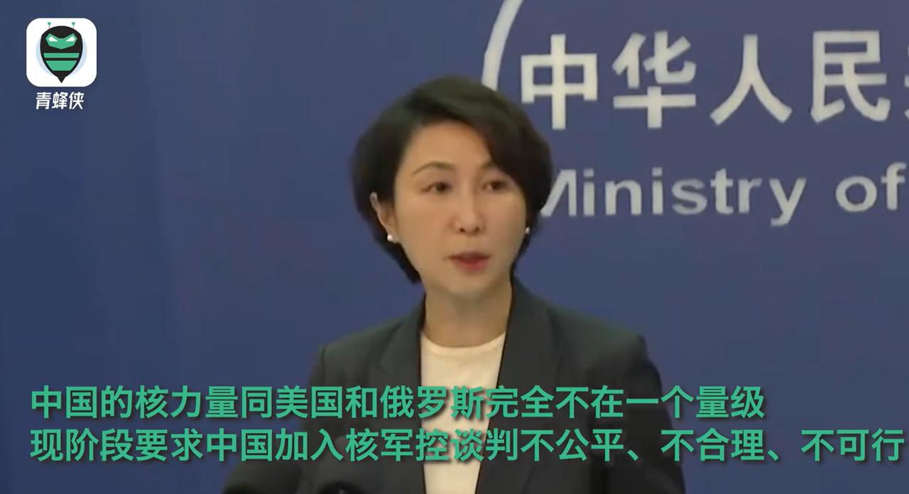 谈了三点：1、中国的核武数量，跟美国和俄罗斯，不是一个量级，让我们核裁军不合