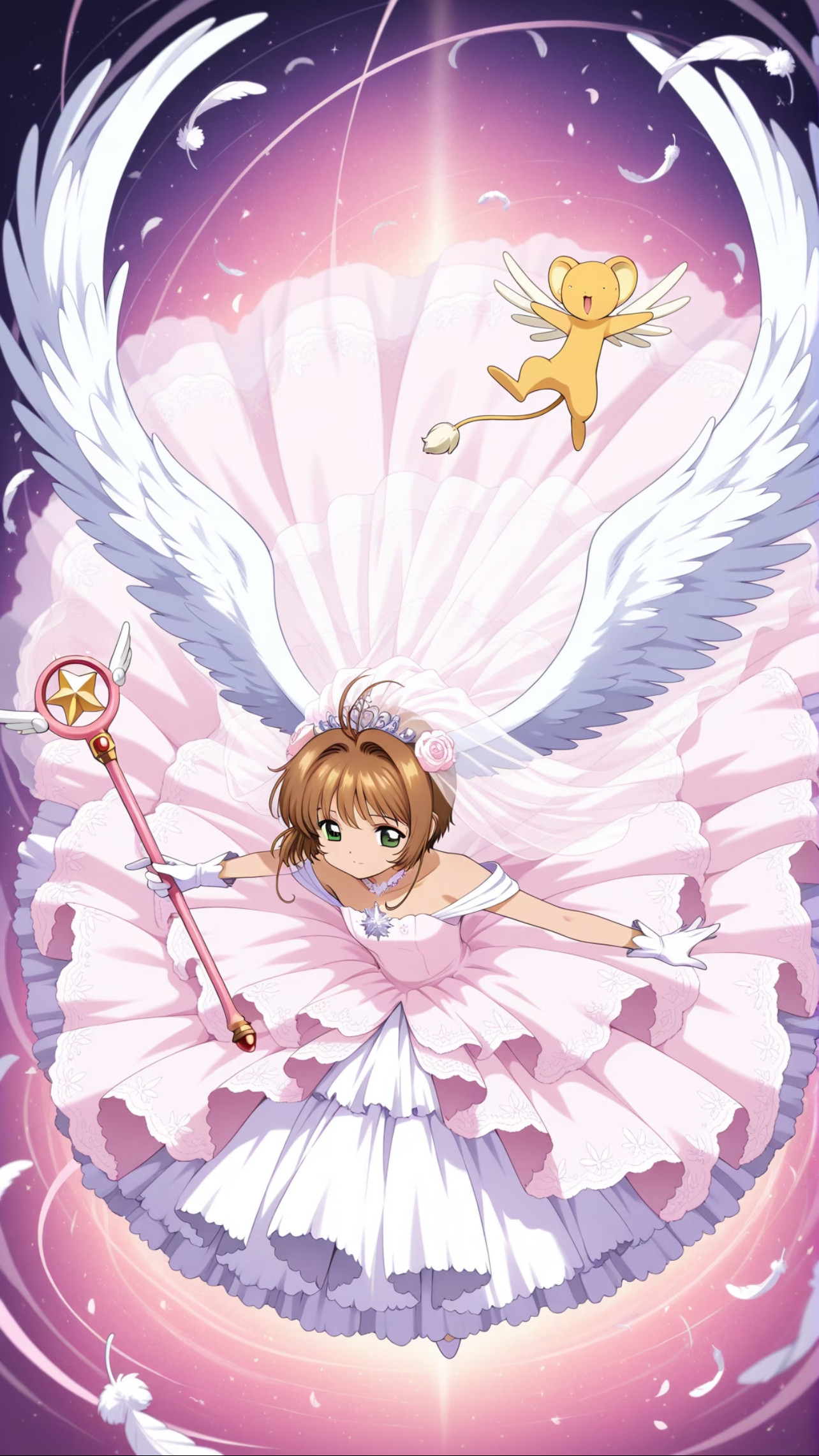 魔卡少女樱精致美图一下子，仿佛回到了童年时代！想和小樱一起战斗～动漫推荐动漫