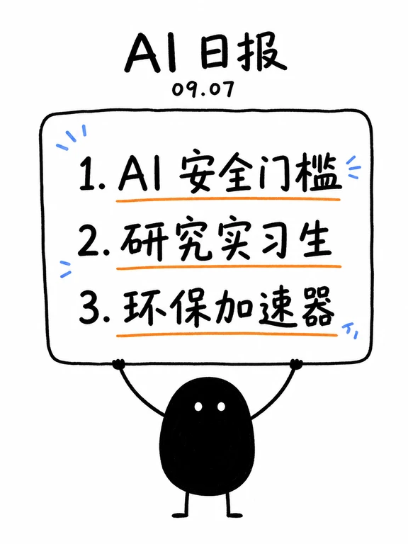 AI日报｜安全门槛与研究实习生