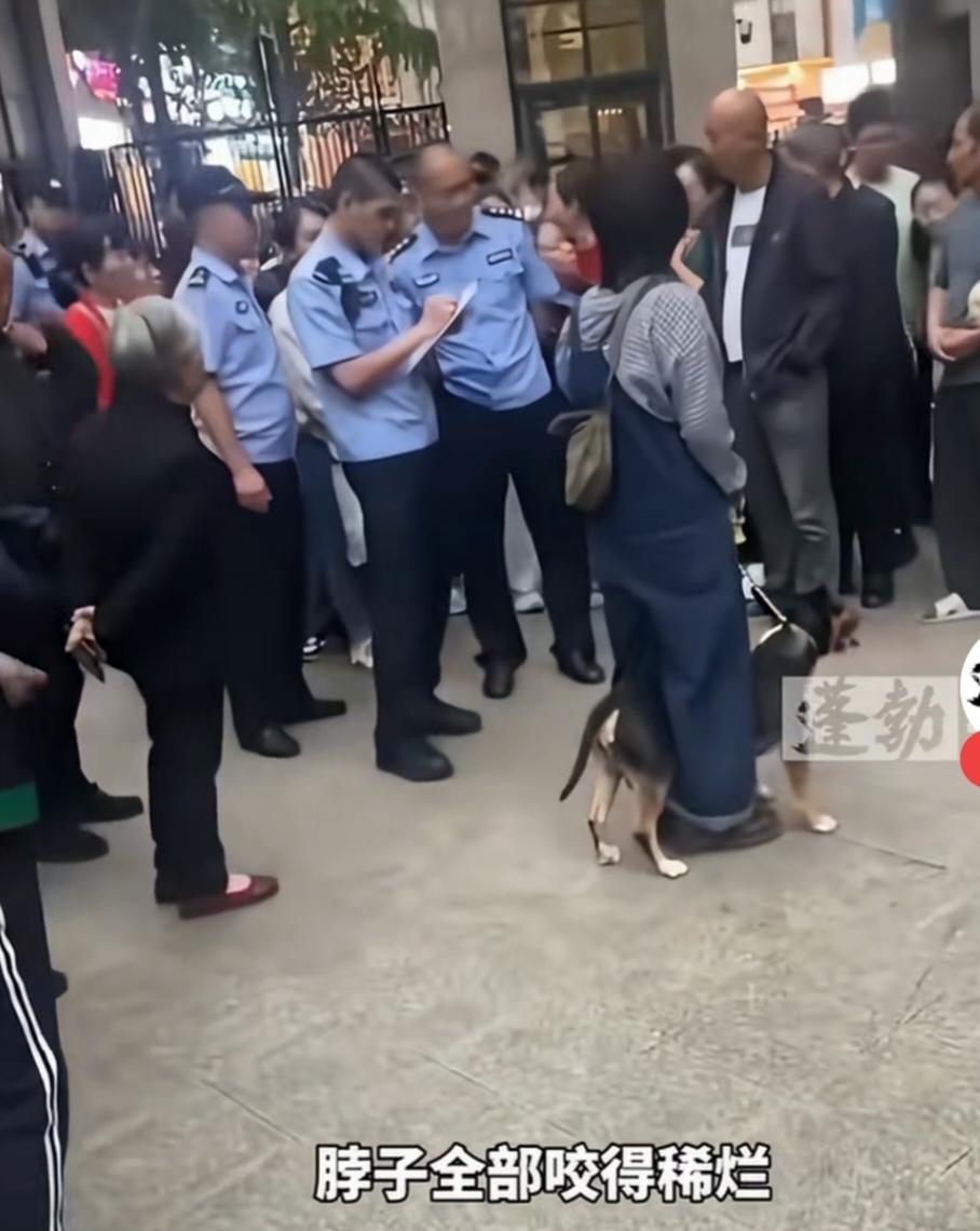 四川眉山狗咬人事件养狗女子有个致命的错误那就是出门遛狗，不是牵着绳子就行了，