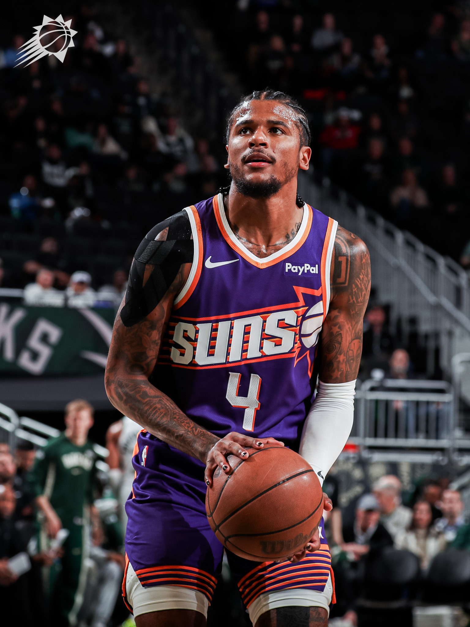 鸡皮和JG连续命中三分，锁定胜局🔒菲尼克斯太阳｜旭日东升｜太阳vs雄鹿