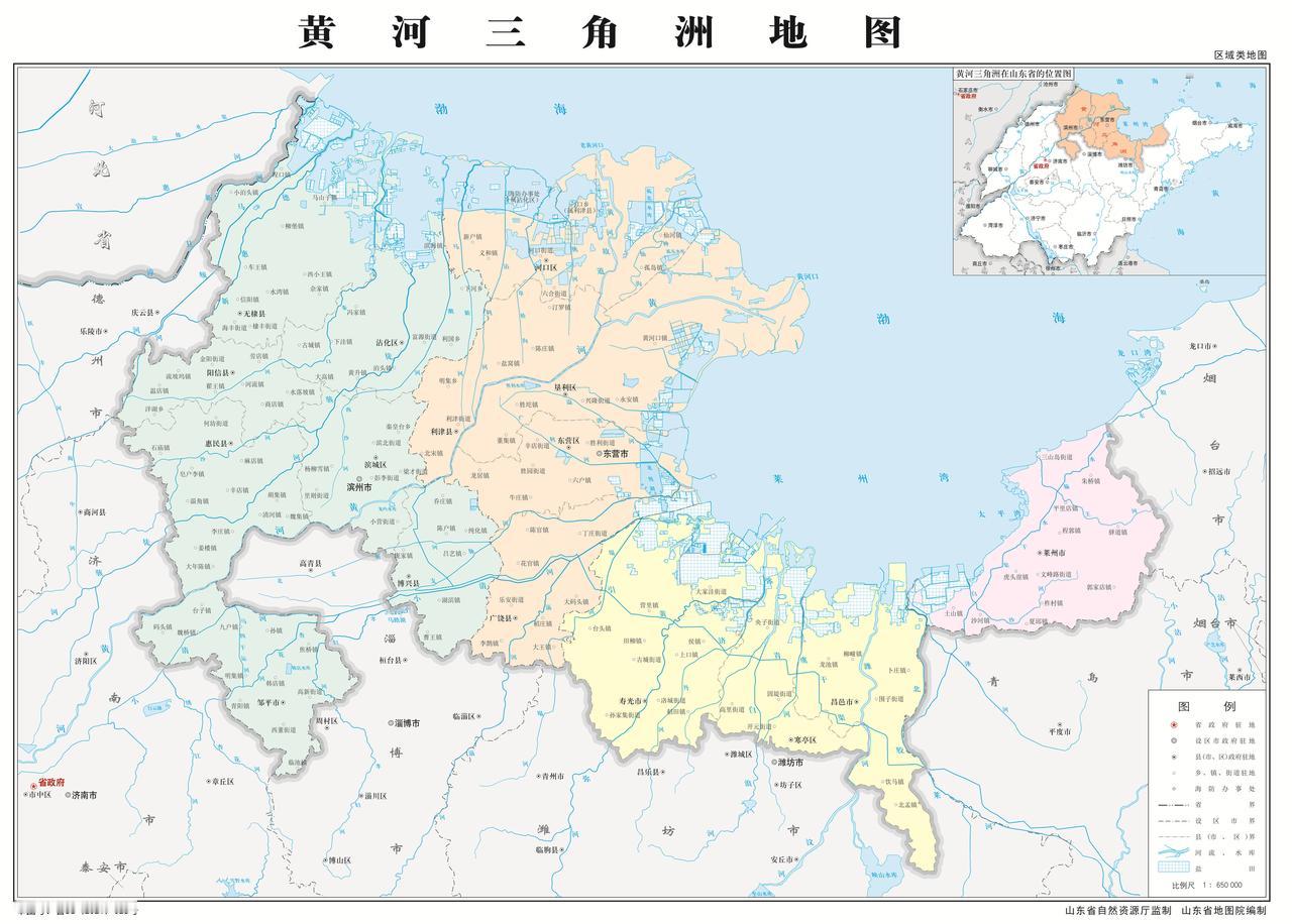 原来烟台市既是沿海城市，也是沿黄城市，真是沿着黄河遇到海。看地图才知道，原来黄