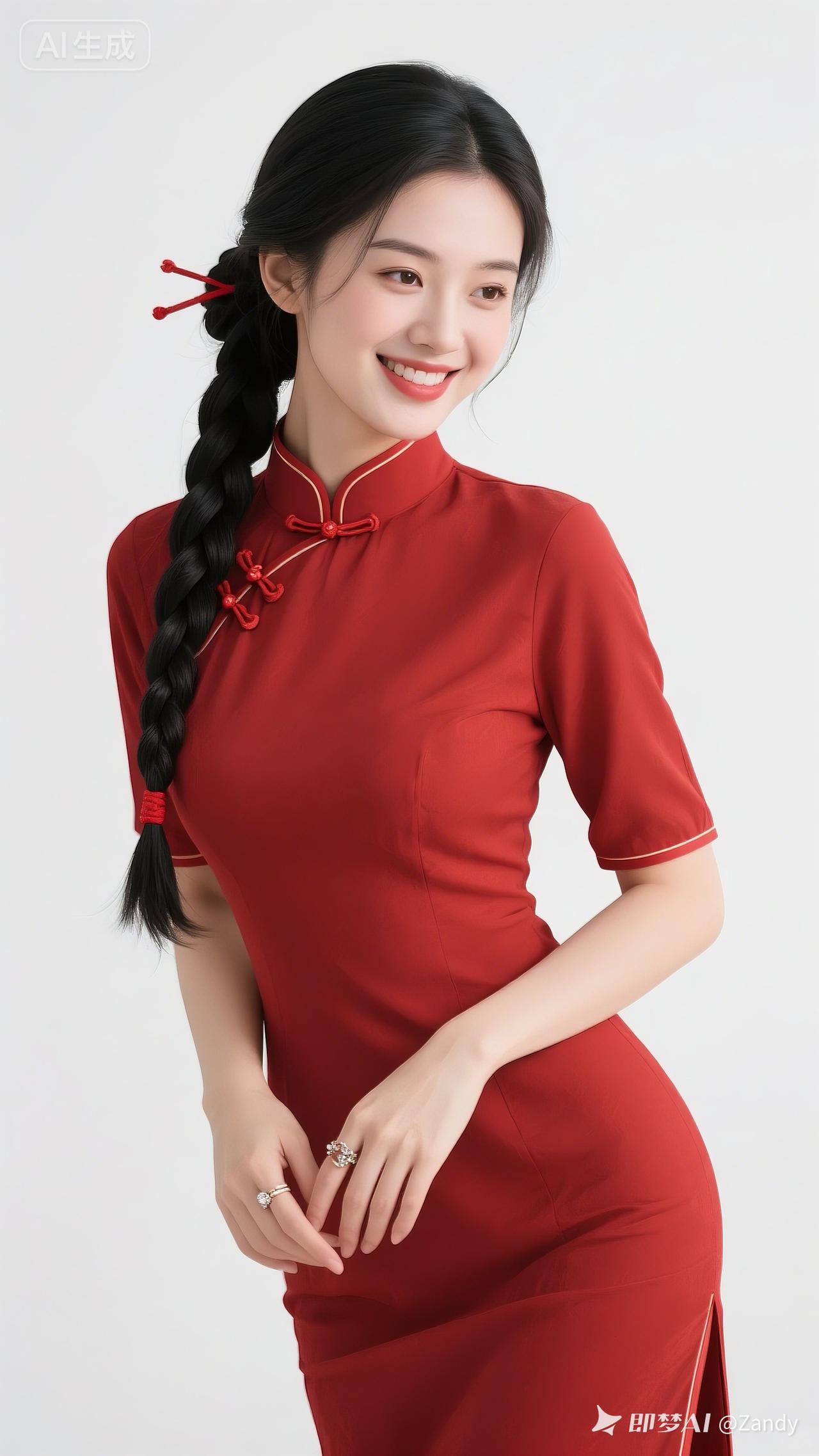 复古旗袍穿搭，优雅气质满满！💃🏻👗