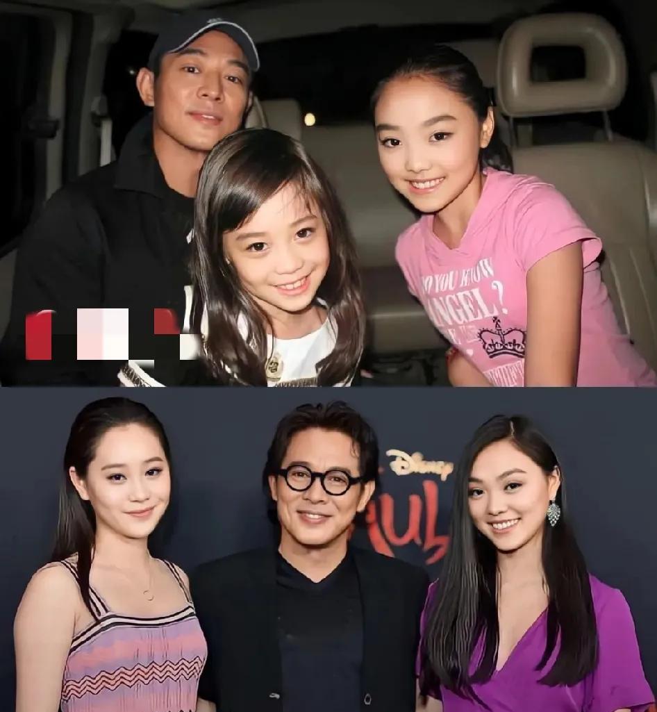 功夫巨星李连杰这心偏的不是一丁半点众所周知，李连杰与前妻黄秋燕育有两女，和