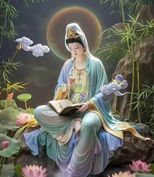 菩萨正向你伸出援手，别忽略这份好意。只需真诚回应“我接受”，便可感受到其慈悲与智