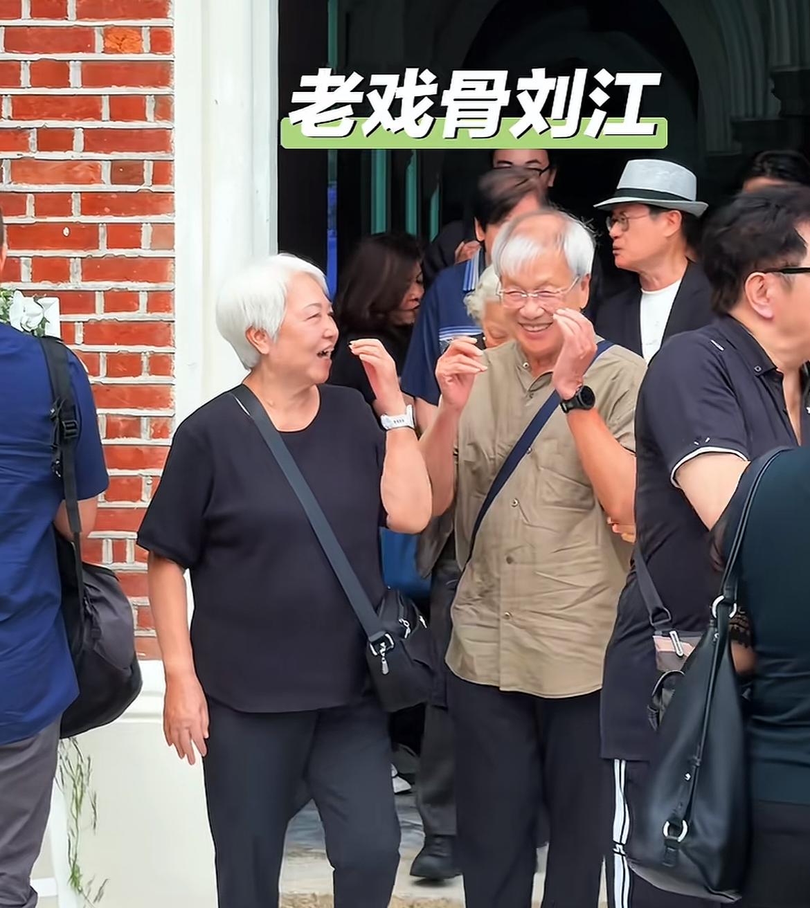 知名港星刘江这么老了头顶只剩下一撮，两边多少还有点，看来属于我们的那些记忆早已