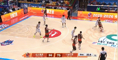 1月27日CBA常规赛山东队对阵宁波队的第四节最后4分钟时，山东队派上了一个叫王