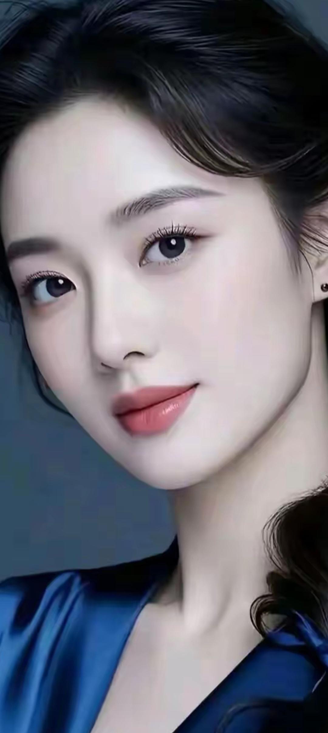 优雅蓝调，气质女神，尽显迷人魅力！