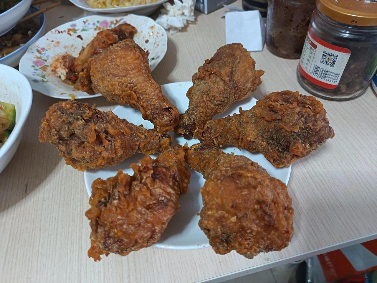 今晚的鸡腿太成功了