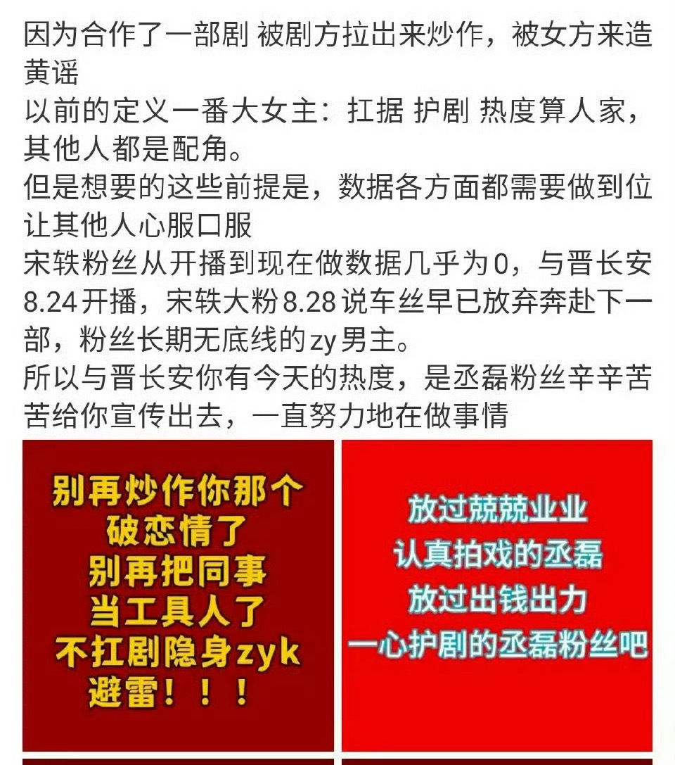 丞磊粉丝在维拳，要求告宋轶大粉​​​