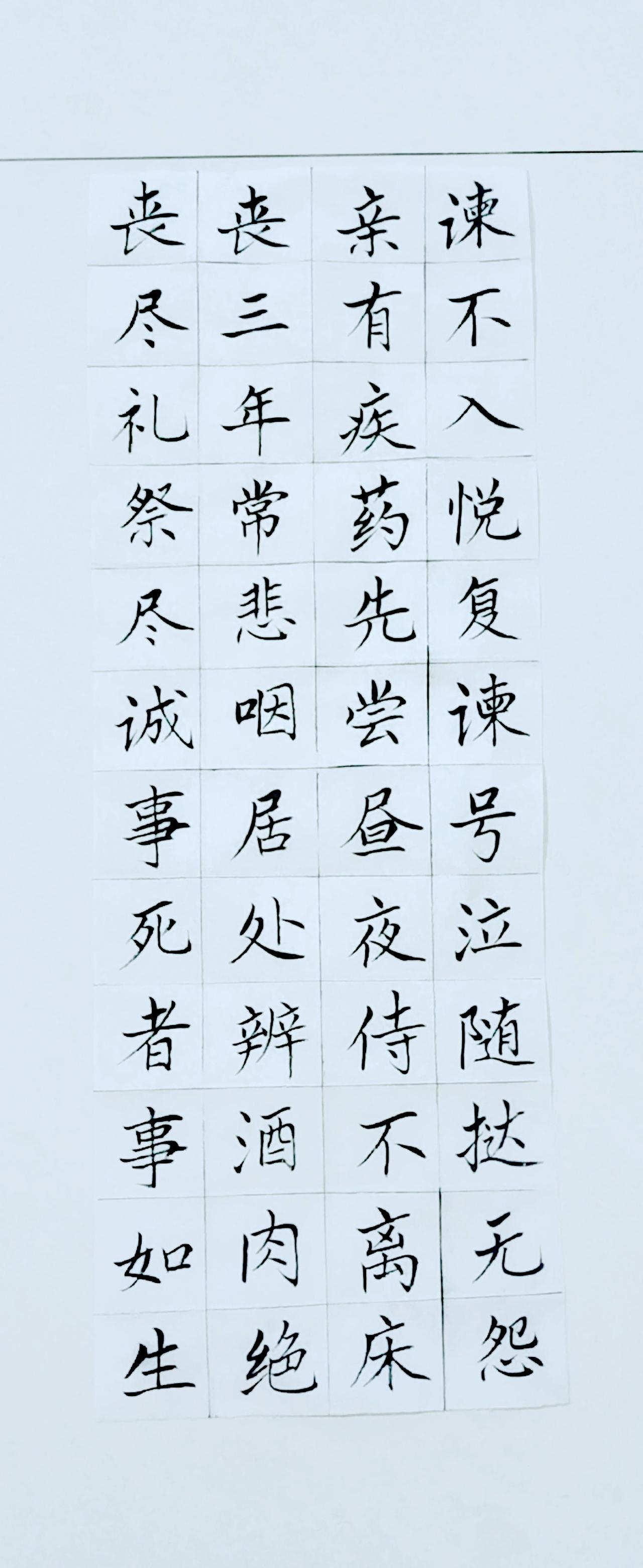 第二十七天《弟子规》（4）楷书练习！放假第一天，练字，写字，，