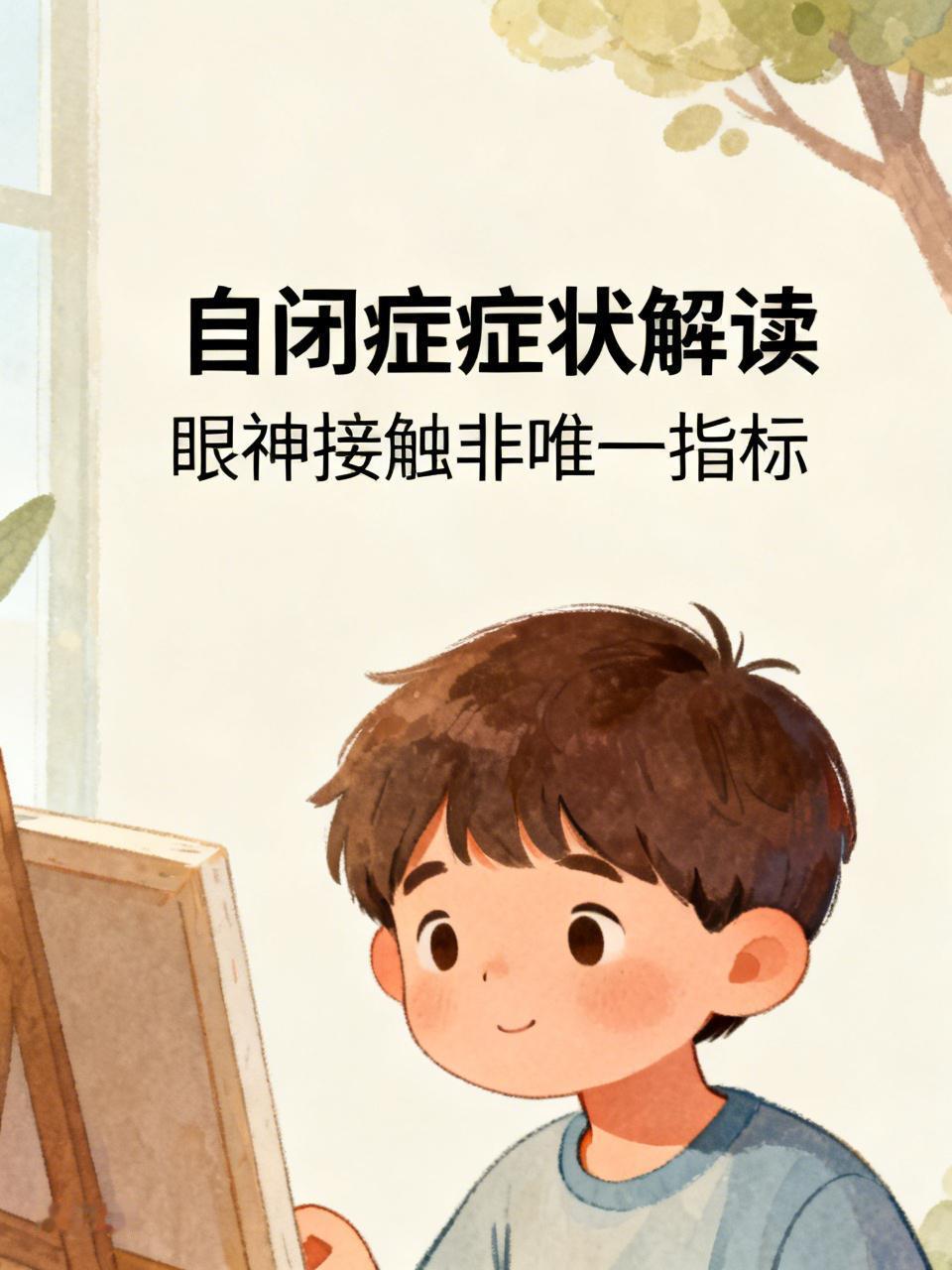 缺乏眼神接触是自闭症的一个症状，但不能仅凭这一点就判定是自闭症。自闭症有一系列