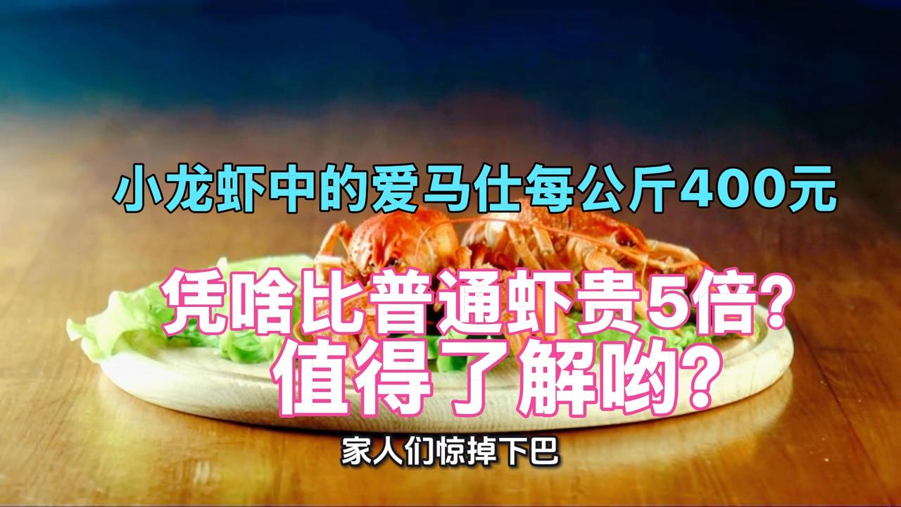 小龙虾中的爱马仕每公斤400元