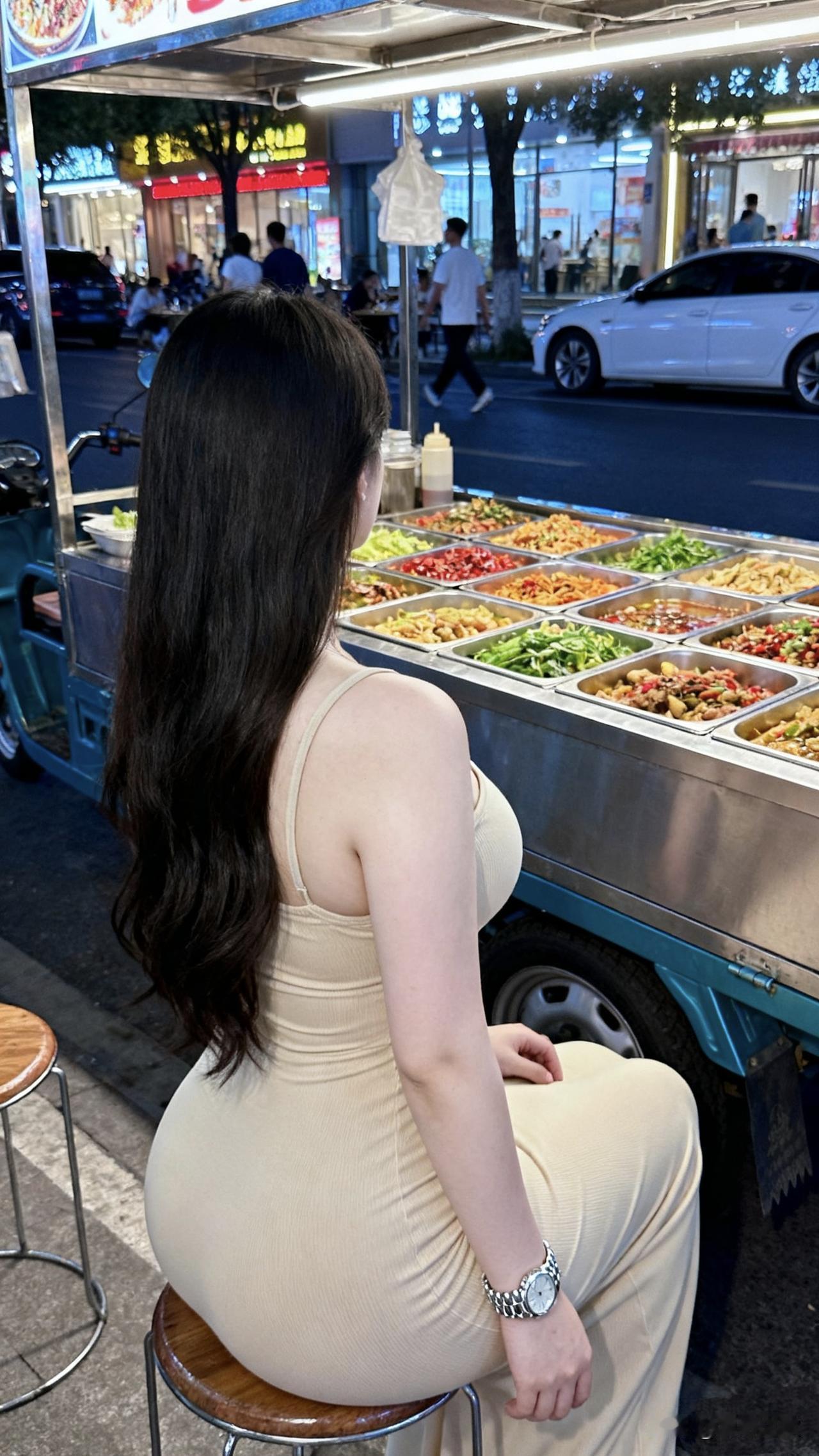 摆摊第一天顾客好少啊，站了三个小时腿都麻了。旁边卖煎饼果子的大叔生意火爆，我这边