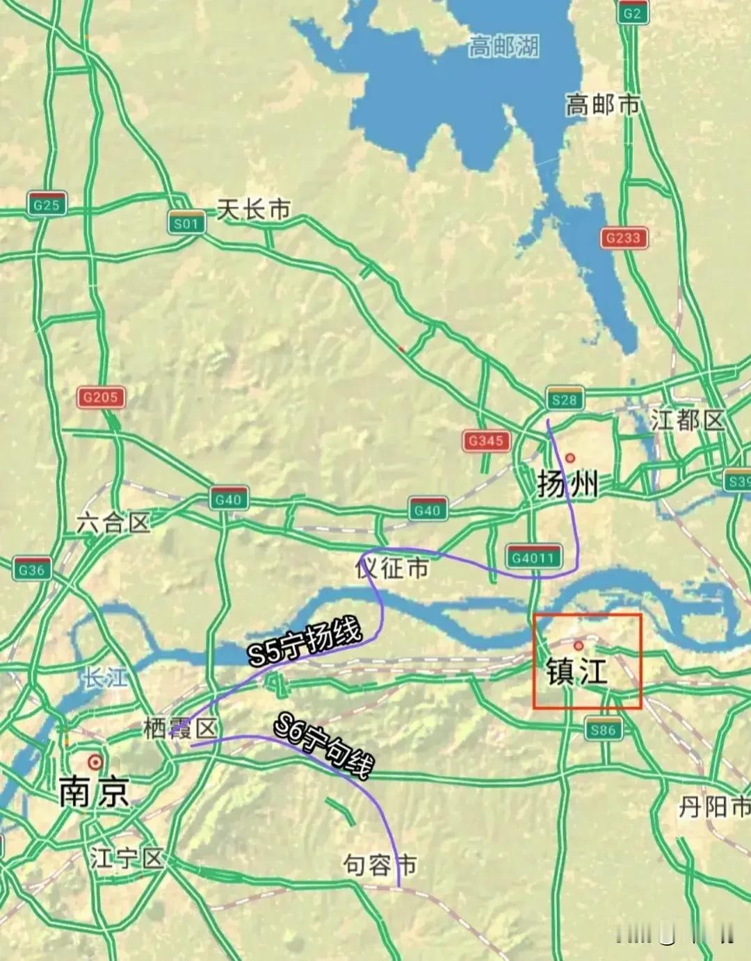 南京s5和s6，唯独漏了镇江