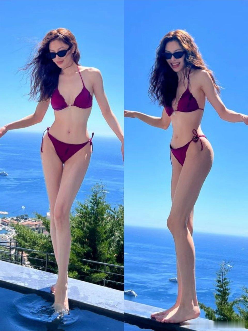 钟楚曦黑丝钟楚曦身材确实没得说比例真的好，腿很长，感觉胯也很短真是是美人