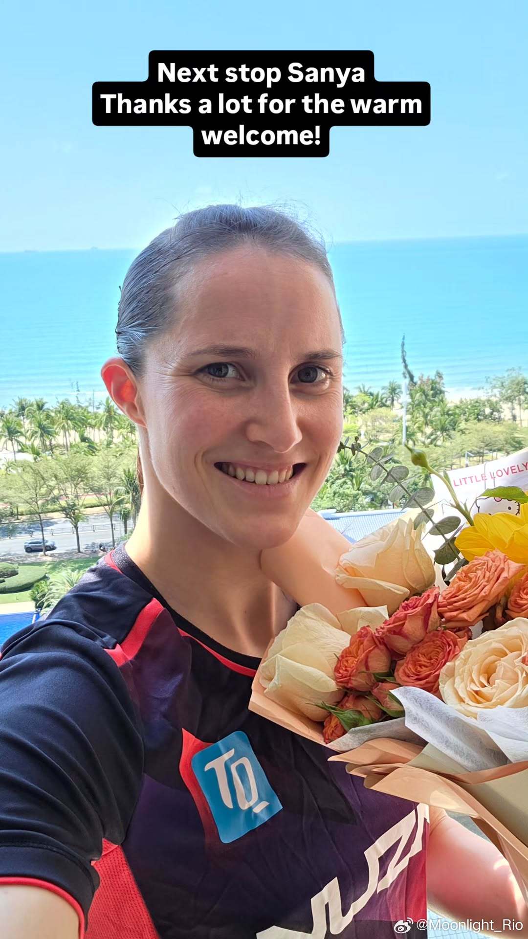 温特昨天打新满半决赛，今天到达三亚