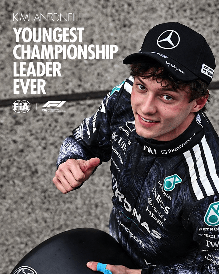 19岁两连冠+F1历史最年轻领跑者, 安东内利的上限到底在哪?
