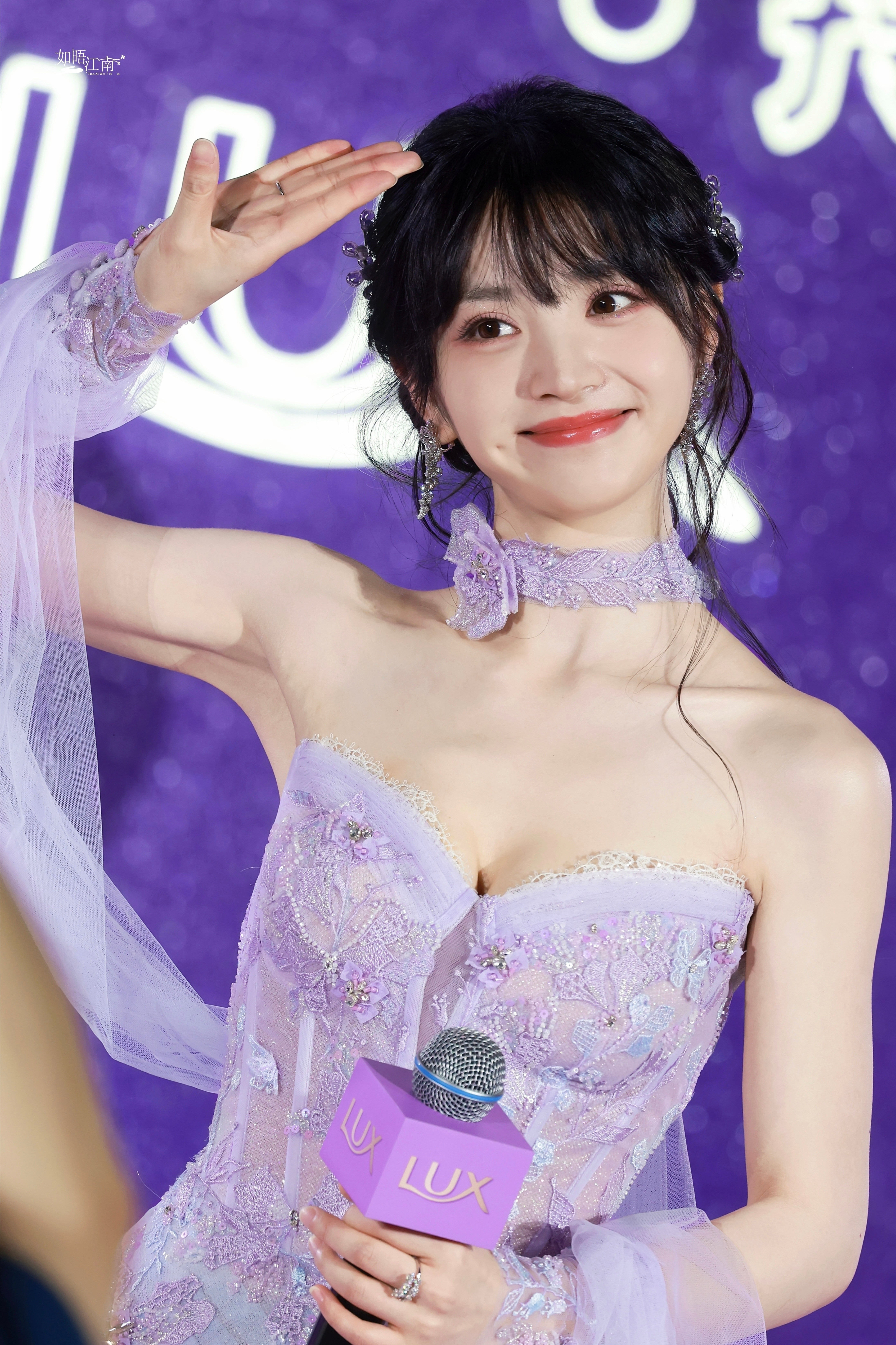 田曦薇好一朵蓝色妖姬田曦薇